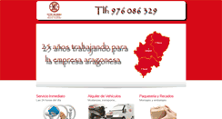 Desktop Screenshot of mensajerosenzaragoza.es